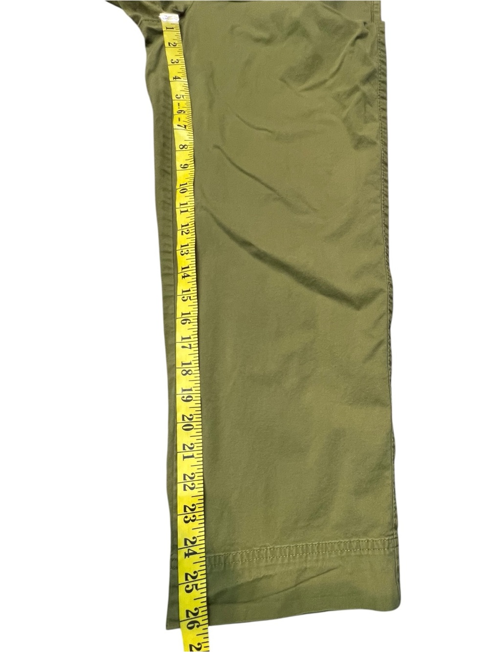 Madewell Paper Bag Tapered Pants Green 6 - Picture 9 of 12